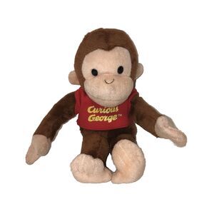 Curious George Celebrity Beanbag Plush Stuffed Animal 8" Russ 2019 Smoke Free